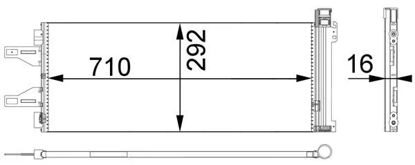 Kondenzátor, klimatizace MAHLE AC368000P