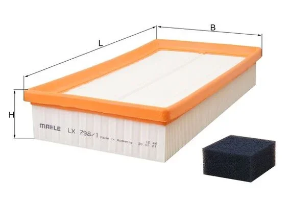 Vzduchový filtr MAHLE LX798/1
