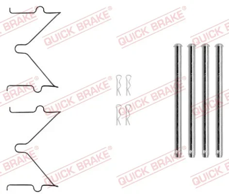 Sada prislusenstvi, oblozeni kotoucove brzdy QUICK BRAKE 109-0040