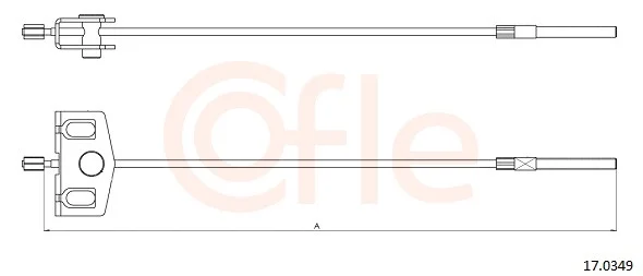 Tazne lanko, parkovaci brzda COFLE 17.0349 – OE 36402JG00A