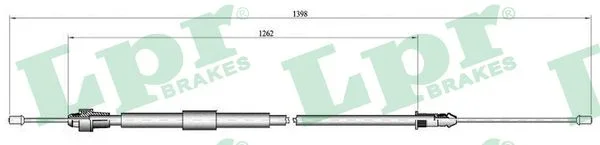 Tažné lanko, parkovací brzda LPR C0466B – OE 8200214750