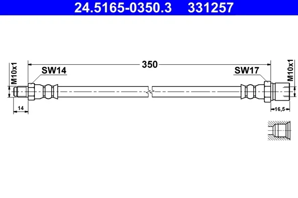 Brzdová hadice ATE 24.5165-0350.3