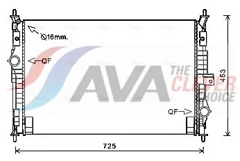 Chladič, chlazení motoru AVA Clever Choice PE2386 Chladič, chlazení motoru AVA Clever Choice PE2386