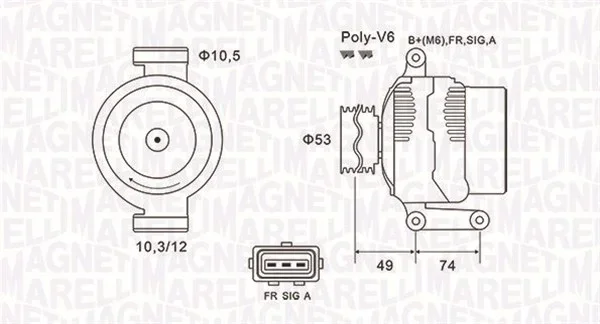 generátor MAGNETI MARELLI 063731638010