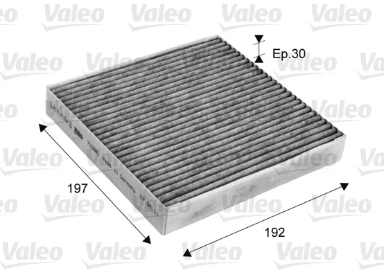 Filtr, vzduch v interiéru VALEO 715681 – OE C2Z6525