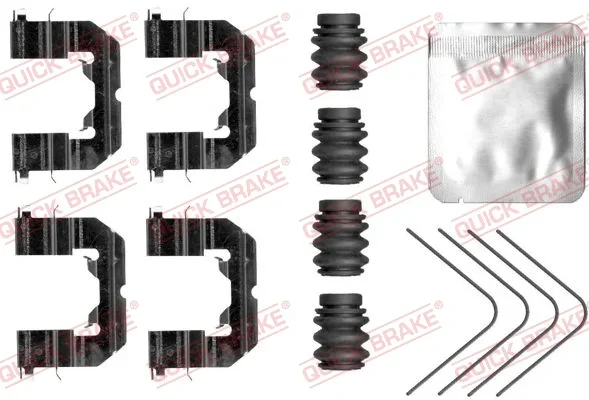Sada příslušenství, obložení kotoučové brzdy QUICK BRAKE 109-0118