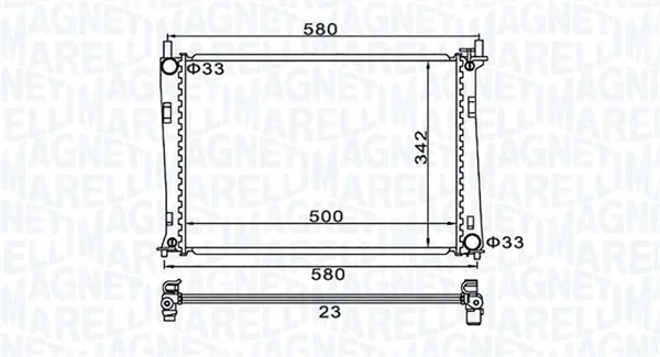 Chladič, chlazení motoru MAGNETI MARELLI 350213152600
