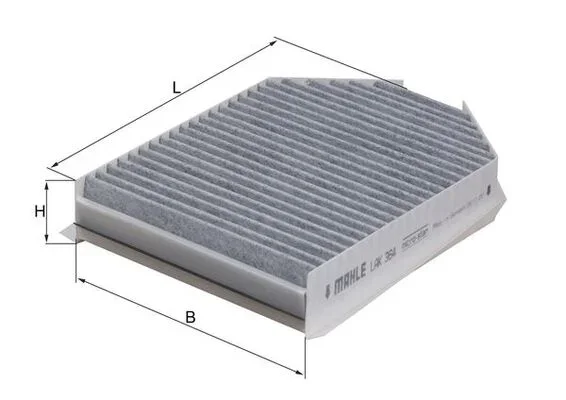 Filtr, vzduch v interiéru KNECHT LAK364 – OE 6W8318D483AA