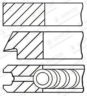 Sada pistnich krouzku GOETZE ENGINE 08-148100-00 – OE LR004436RINGS