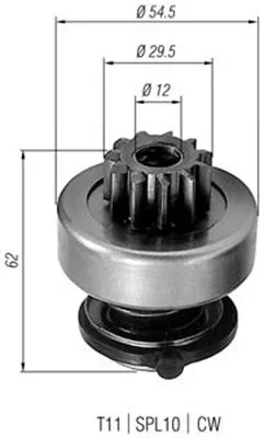Pastorek, startér MAGNETI MARELLI 940113020217