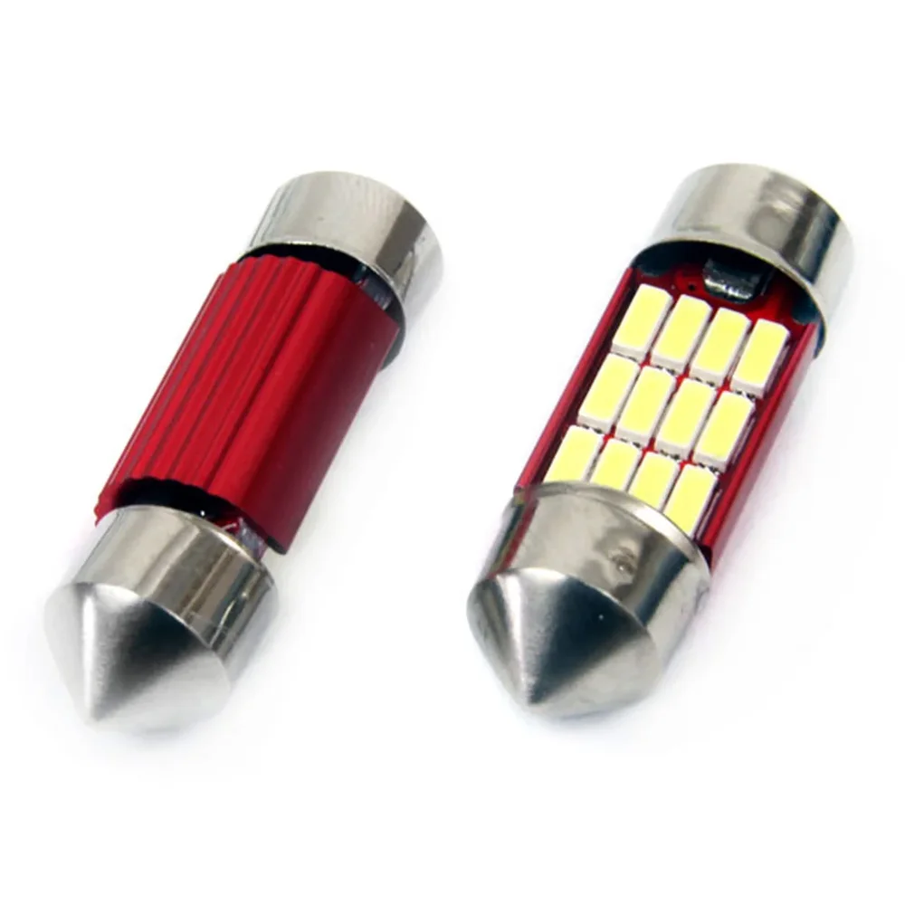 ZAROWKA LED 12V C5W C10W C3W 31MM 12XSMD AMIO 01631 - Obrázek 2