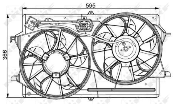Větrák, chlazení motoru NRF 47061