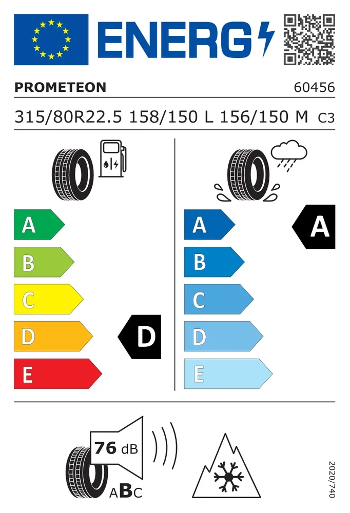 315/80R22.5 CPM R02PD PROMETEON 315/80R22.5CPMR02PD