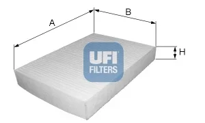 Filtr, vzduch v interiéru UFI 53.002.00 – OE 4A1820367