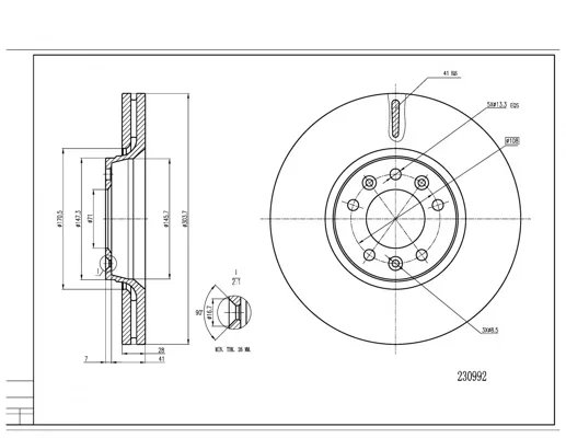 BRZ.KOTOUČ /P/EXPERT 1.6-2.0HDI 07- HART 230992
