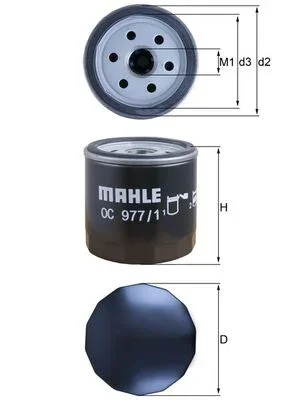 Olejový filtr MAHLE OC977/1