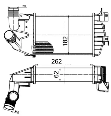 Chladič turba MAHLE CI510000S Chladič turba MAHLE CI510000S