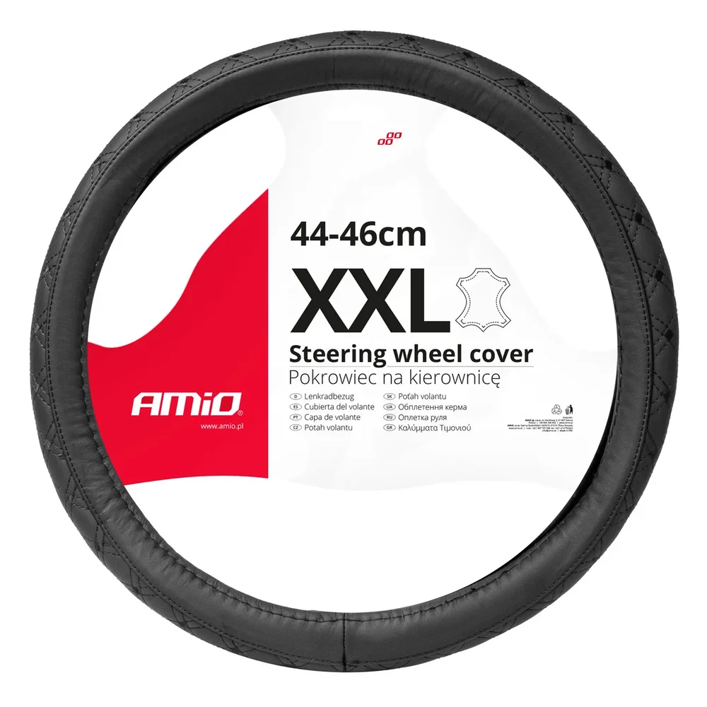 Potah volantu Leather Series SWC-51-XXL AMIO 03564