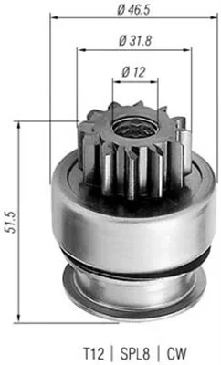 Pastorek, startér MAGNETI MARELLI 940113020261