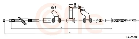 Tazne lanko, parkovaci brzda COFLE 17.2586 – OE 597702E200