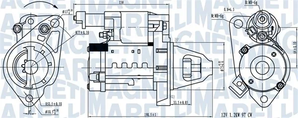 Startér MAGNETI MARELLI 063721642610 – OE 51262017172