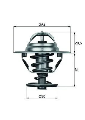Termostat, chladivo MAHLE TX1088D