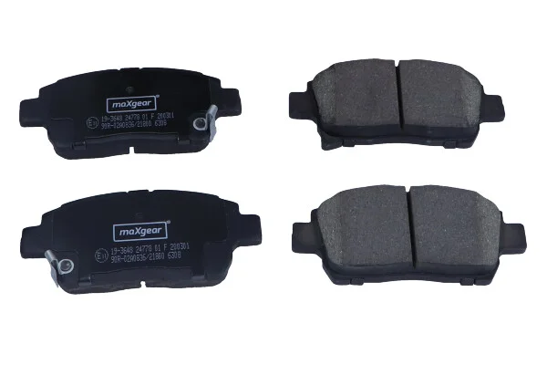 Sada brzdových destiček, kotoučová brzda MAXGEAR 19-3648