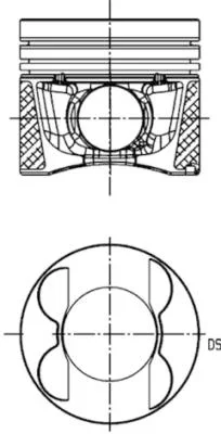 Píst KOLBENSCHMIDT 40809620