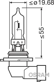 Zarovka, hlavni svetlomet ams-OSRAM 9005