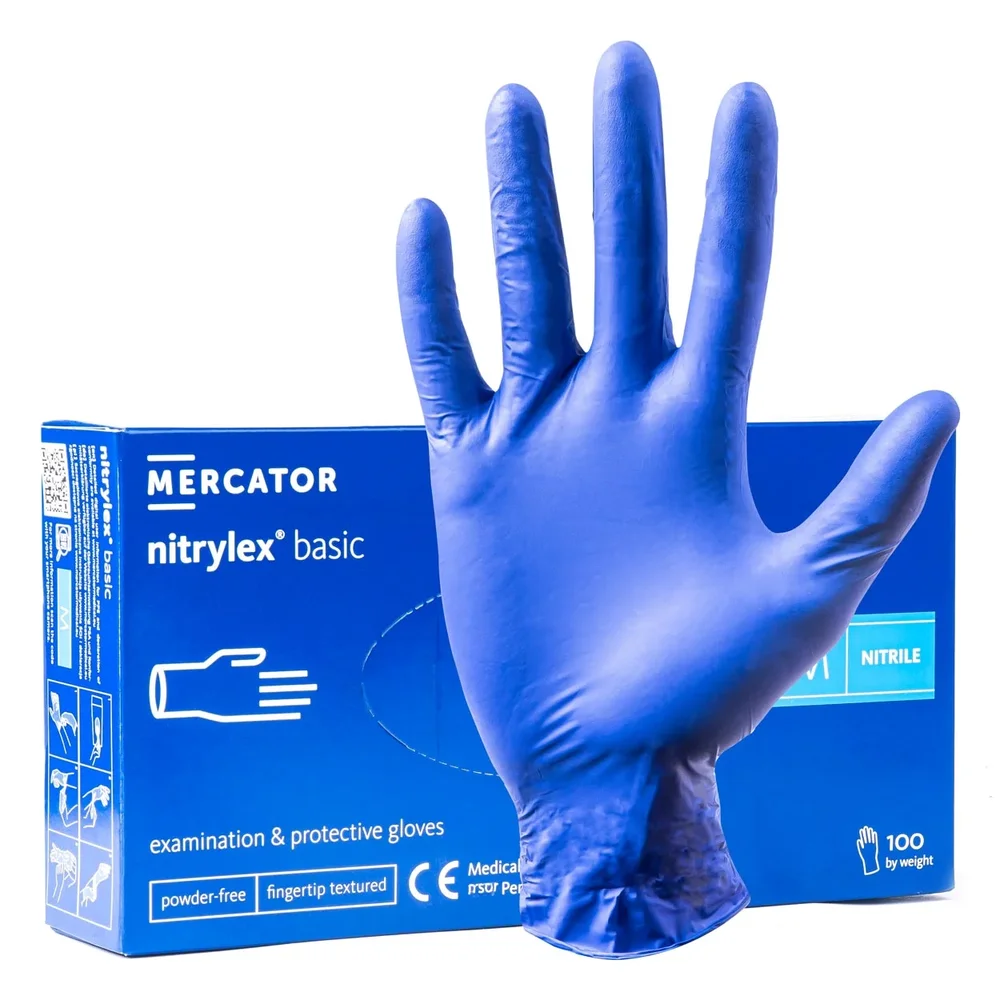 Nitrilové rukaviceNitrylex Basic vel. M, 100 ks MERCATOR MER02957