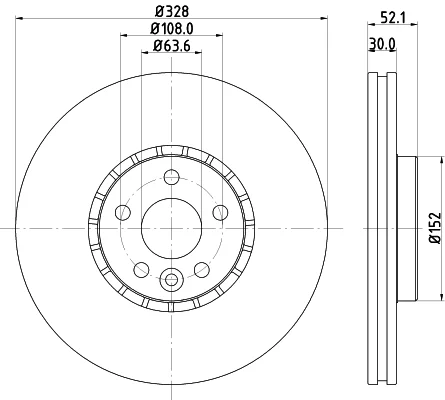 Brzdový kotouč HELLA 8DD355116-181