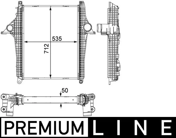 Chladič turba MAHLE CI147000P Chladič turba MAHLE CI147000P