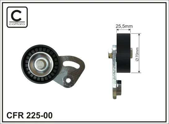 napinak, zebrovany klinovy remen CAFFARO 225-00