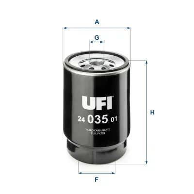 Palivový filtr UFI 24.035.01 – OE 81.12501.6101