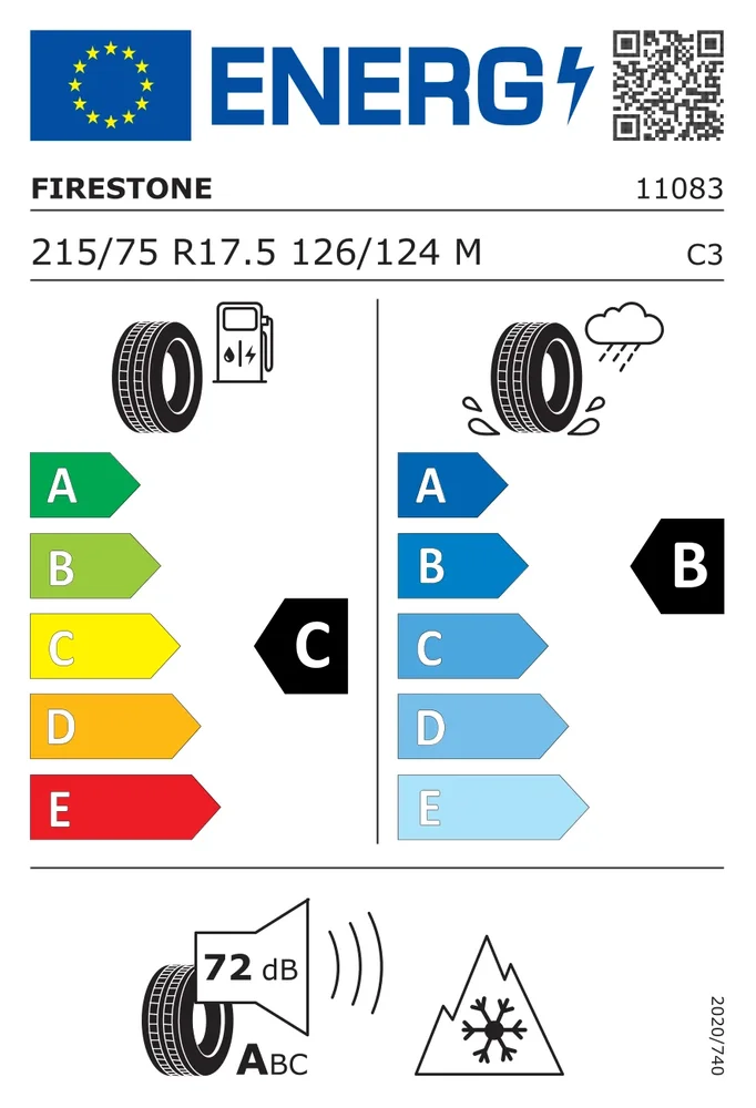 215/75R17.5 CFR FD611 FIRESTONE 215/75R17.5CFRFD611