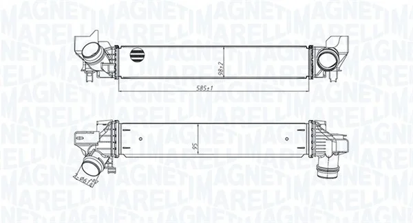 Chladič turba MAGNETI MARELLI 351319205450 – OE 17517617597 Chladič turba MAGNETI MARELLI 351319205450 – OE 17517617597