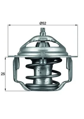 Termostat, chladivo MAHLE TX6488