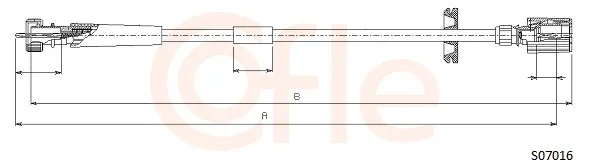 Hřídel tachometru COFLE S07016 – OE 46511571 Hřídel tachometru COFLE S07016 – OE 46511571