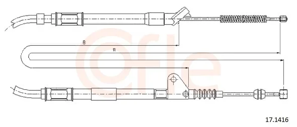 Tazne lanko, parkovaci brzda COFLE 17.1416 – OE 4642020480