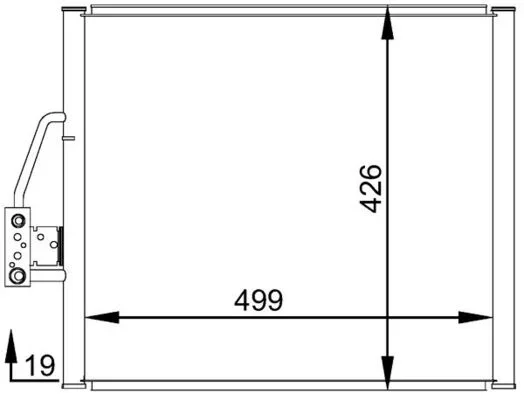 Kondenzátor, klimatizace MAHLE AC277000S