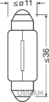 Zarovka, osvetleni poznavaci znacky ams-OSRAM 6461