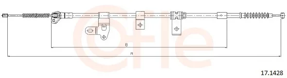 Tazne lanko, parkovaci brzda COFLE 17.1428 – OE 4642012490