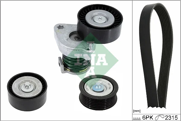 Sada žebrovaných klínových řemenů Schaeffler INA 529044410
