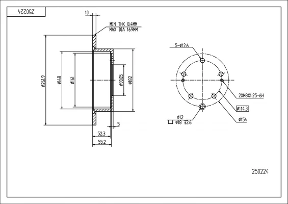 BRZD.KOTOUČ/T/ OUTLANDER 2.0I 03-08 HART 250224