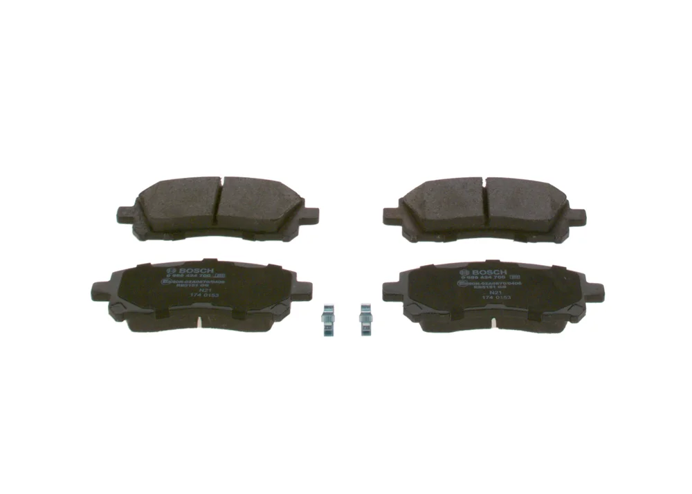 Sada brzdových destiček, kotoučová brzda BOSCH 0986424700