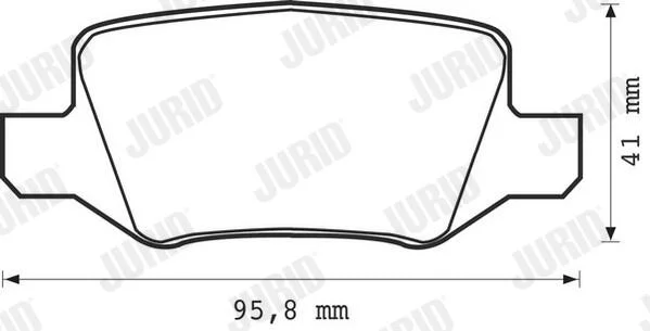 Sada brzdových destiček, kotoučová brzda JURID 573082J