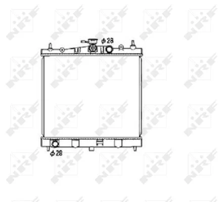 Chladič, chlazení motoru NRF 53476 – OE 21410AX200