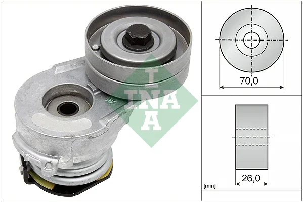 Napinaci rameno, zebrovany klinovy remen Schaeffler INA 534008230