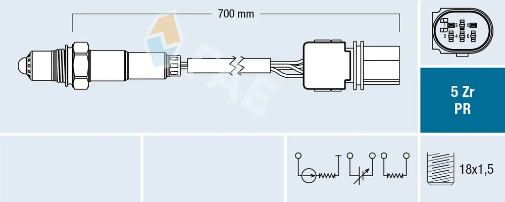Lambda sonda FAE 75127 Lambda sonda FAE 75127