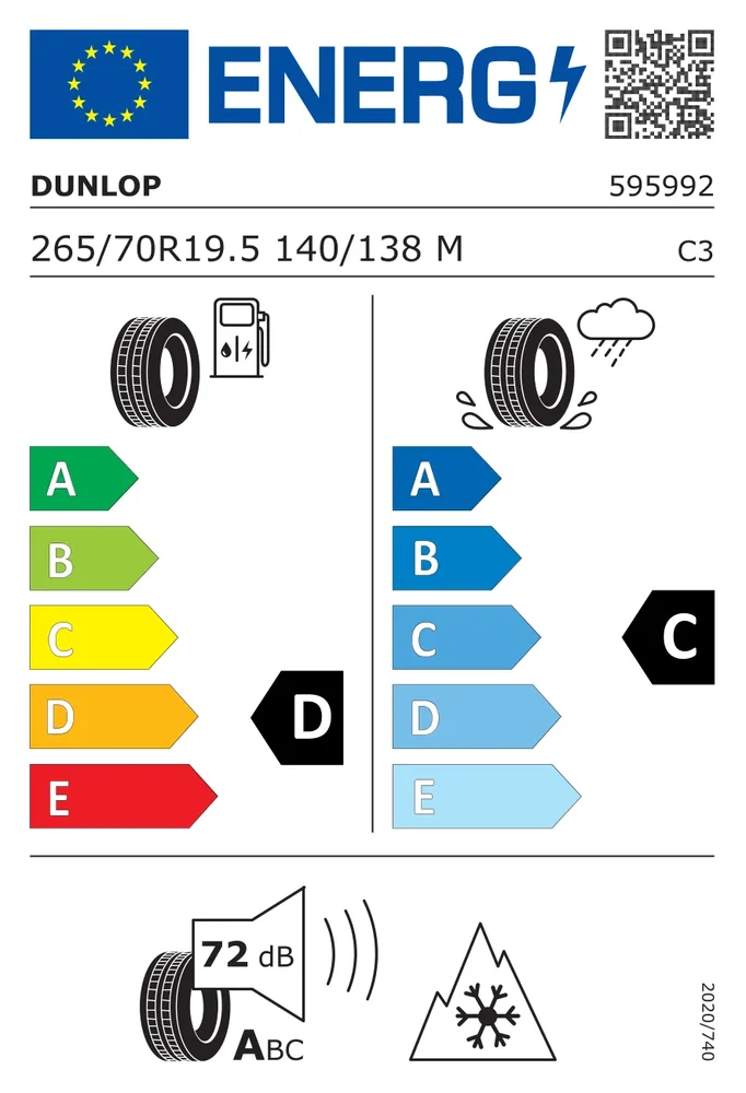 265/70R19.5 CDU SP446V DUNLOP 265/70R19.5CDUSP446V
